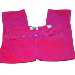 Levis Signature Women's Pink Cropped Jeans Size 14